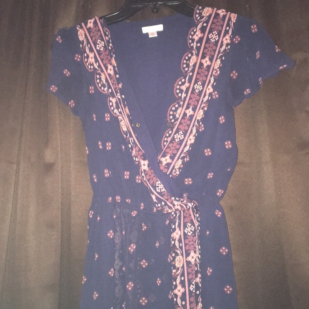 Navy Blue Long Flowy Dress